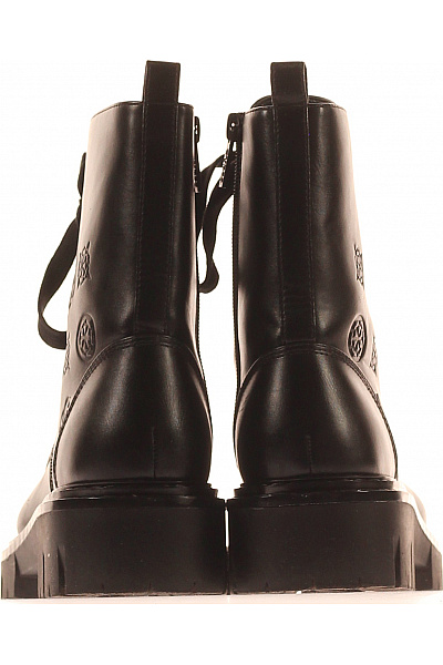 Guess Dámské černé kožené kotníkové šněrovací boty s platformou Velikost 39 | Guess | obrázek 4