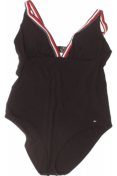 TOMMY HILFIGER Dámské černé jednodílné plavky s pruhy Vel. XL | TOMMY HILFIGER | obrázek 2
