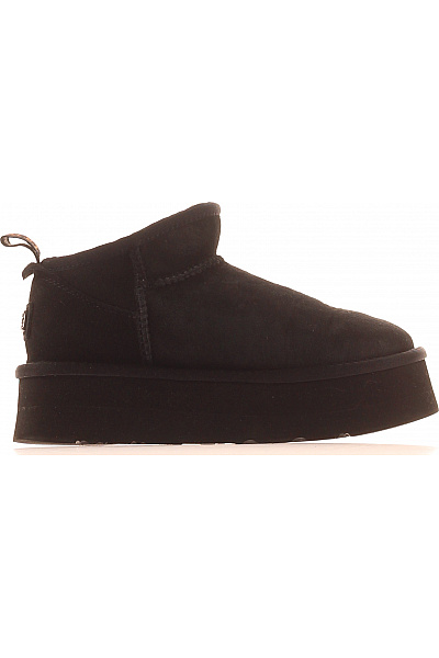AUSTRALIA LUXE COLLECTIVE Černé Kotníkové Válenky Na Vysoké Platformě Vel. 36
