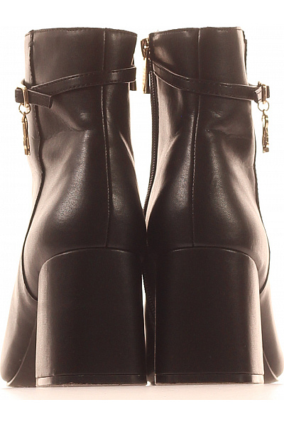 Steve Madden Dámské kožené kotníkové boty na podpatku černé elegantní Velikost 39 | Steve Madden | obrázek 4