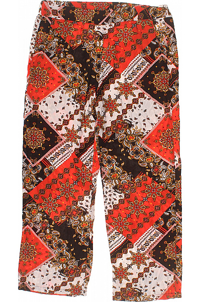 VINTAGE Dámské široké Kalhoty S Potiskem Boho Velikost M