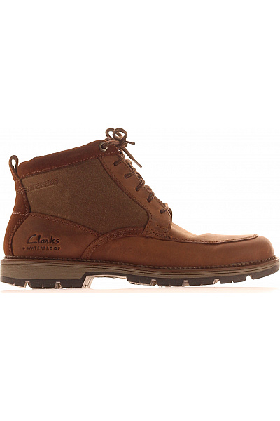 Clarks Hnědé Kotníkové Outdoorové Boty šněrovací Nepromokavé Velikost 42