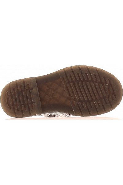 Dr.Martens Dětské stříbrné kotníkové šněrovací boty s kožíškem Velikost 30 | Dr.Martens | obrázek 3