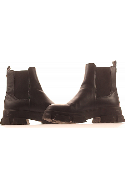 Steve Madden Dámské černé kožené kotníkové chelsea boty na platformě Vel. 39 | Steve Madden | obrázek 5