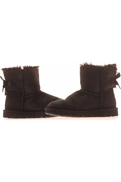 UGG Černé kotníkové válenky s mašlí Vel. 38 | UGG | obrázek 5