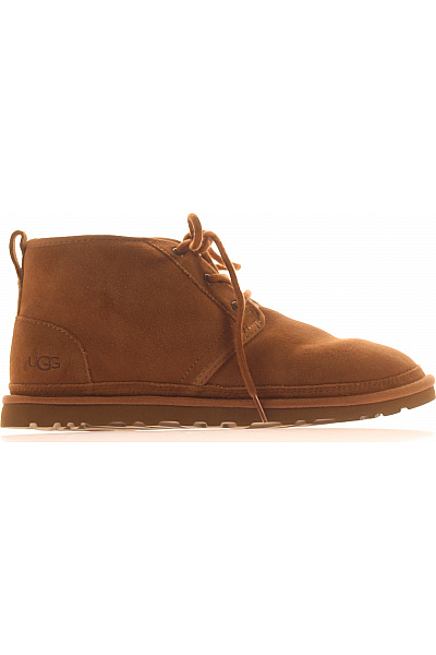 UGG Hnědé Kožené Kotníkové Válenky Se šněrováním Vel. 42