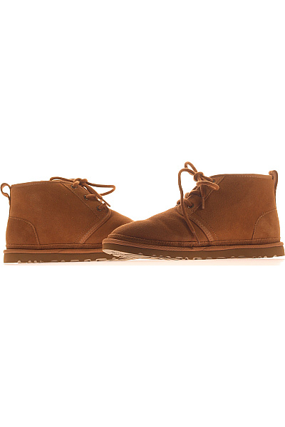 UGG Hnědé kožené kotníkové válenky se šněrováním Vel. 42 | UGG | obrázek 5