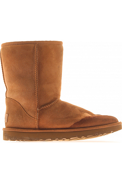 UGG Dámské Hnědé Kožené Válenky Zimní Zateplené Velikost 38