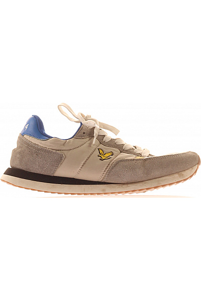 Lyle & Scott Pánské šedé Semišové Tenisky Na Běhání Volnočasové Vel. 43