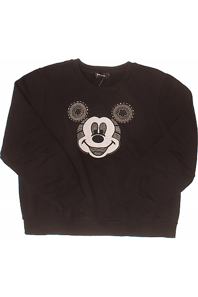 DESIGUAL Dámská černá mikina s dlouhým rukávem a potiskem Mickey Mouse Vel. xxl | DESIGUAL | obrázek 2