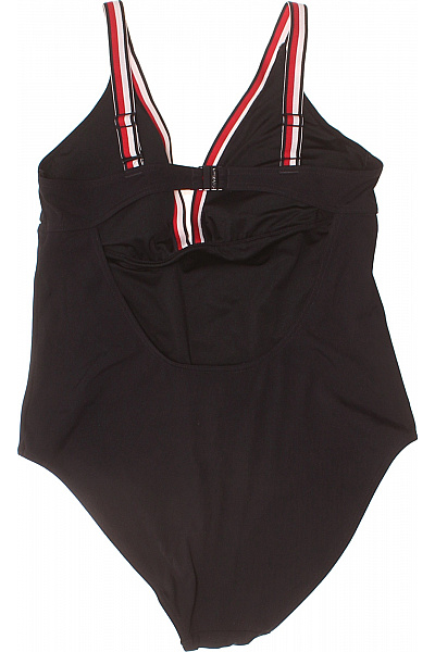 TOMMY HILFIGER Dámské jednodílné plavky černé pruhované Vel. XL | TOMMY HILFIGER | obrázek 3