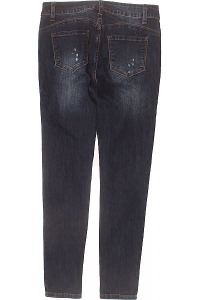 Dámské džíny modré strečové skinny s dírami Velikost 44 | Unimoda | obrázek 2