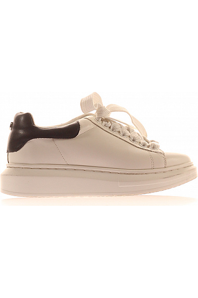 Steve Madden Dětské Tenisky Bílé šněrovací S Vysokou Podrážkou Vel. 36