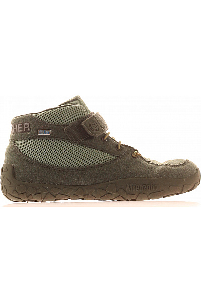 Together Dětské Kotníkové Barefoot Boty Khaki Zimní Velikost 35