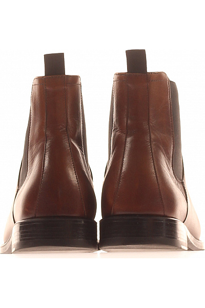 Hnědé pánské kotníkové chelsea boty elegantní Velikost 43 | Unimoda | obrázek 4