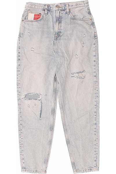 TOMMY HILFIGER Dámské Džíny Vintage Seprané S Dírami Volné Velikost EU 28/32