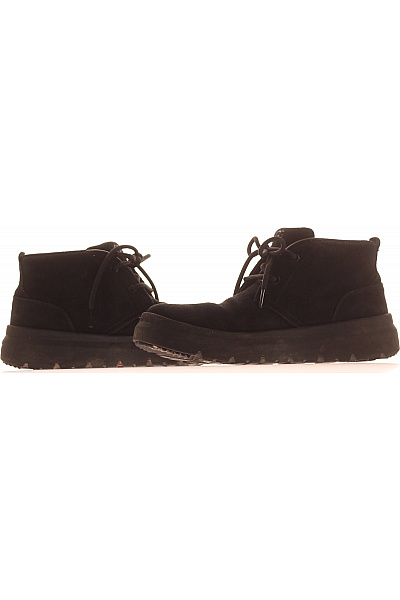 UGG černé kožené kotníkové boty šněrovací s platformou Velikost 41 | UGG | obrázek 5