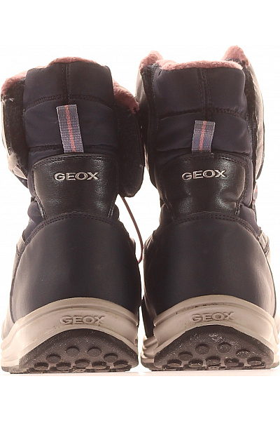 GEOX Modré zimní sněhule s hvězdičkami kotníkové zateplené nepromokavé Velikost 38 | GEOX | obrázek 4