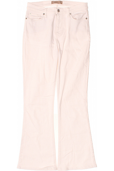 7 For All Mankind Dámské Džíny Zvonové Bavlněné Růžové Velikost EU 28