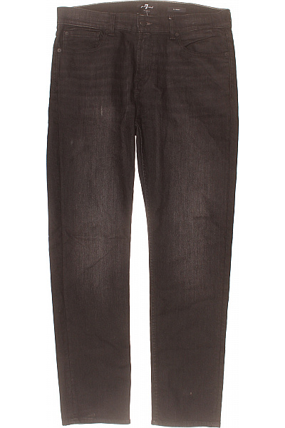 7 For All Mankind Pánské Džíny Rovné Strečové šedé Vel. 36