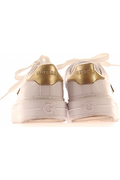 Guess dámské bílé tenisky na platformě šněrovací volnočasové Vel. 38 | Guess | obrázek 4