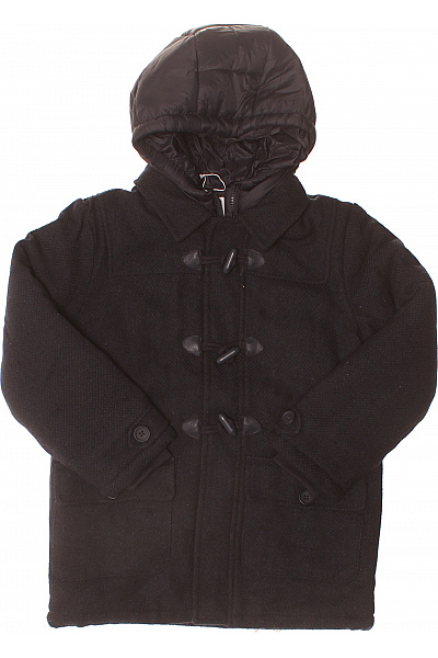 MINOTI Černý dívčí duffle kabát s kapucí Vel. EU 128/134 CM | MINOTI | obrázek 2
