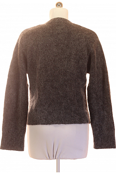Hnědý pletený kardigan do véčka na knoflíky Velikost EU 38 | Unimoda | obrázek 3