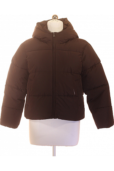 ONLY Hnědá Prošívaná Puffer Bunda S Kapucí Velikost M