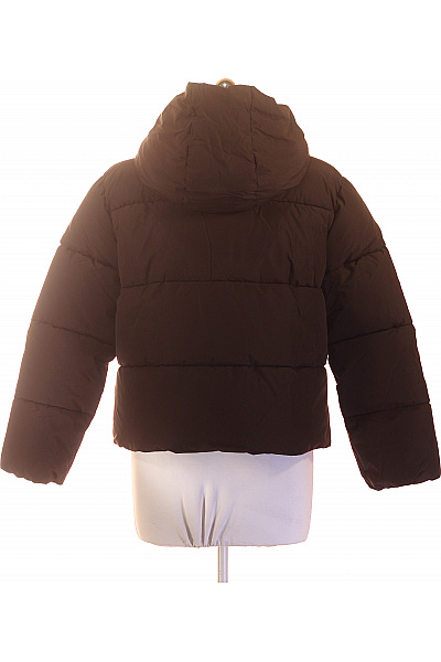 ONLY Hnědá prošívaná puffer bunda s kapucí Velikost M | ONLY | obrázek 2