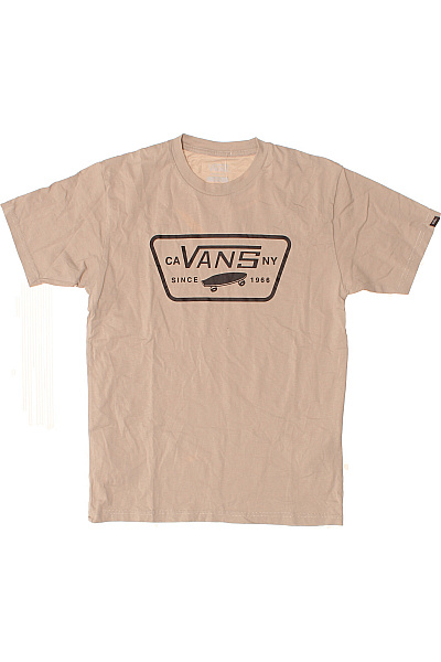 Vans Pánské Tričko S Krátkým Rukávem A Potiskem Velikost EU S