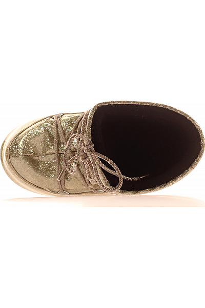 Moon Boot zlaté třpytivé vysoké kozačky šněrovací zimní Velikost 39/41 | Moon Boot | obrázek 2