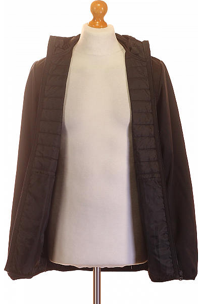 JACK & JONES Černá chlapecká prošívaná bunda s kapucí outdoor Velikost 176 | JACK & JONES | obrázek 3
