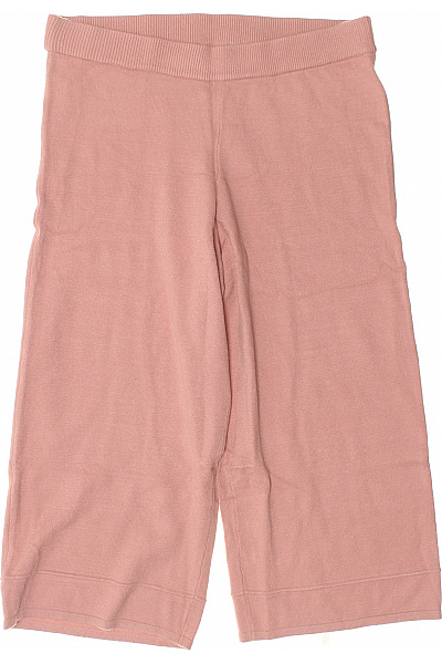 Dámské pletené kalhoty pod kolena růžové Vel. XXL | Unimoda | obrázek 2