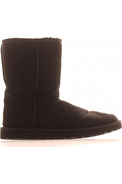 UGG Dámské černé Kozačky S Kožíškem Zimní Zateplené Volnočasové Vel. 38