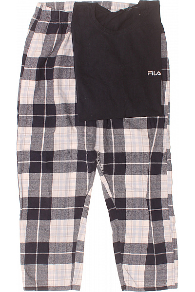 FILA Pánské Pyžamo Kostkované Měkké Bavlněné Velikost EU XL