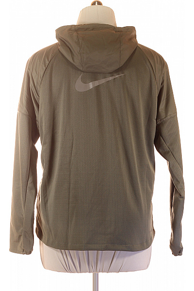 Nike Dámská bunda s kapucí na běhání khaki lehká funkční Vel. L | Nike | obrázek 2