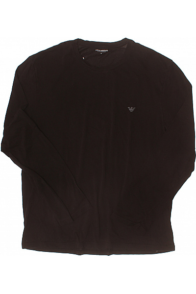 ARMANI Pánské tričko s dlouhým rukávem jednobarevné basic Vel. XL | ARMANI | obrázek 2