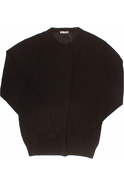 MAX TONSO CASHMERE Černý kašmírový svetr pánský hedvábný Vel. M | MAX TONSO CASHMERE | obrázek 2
