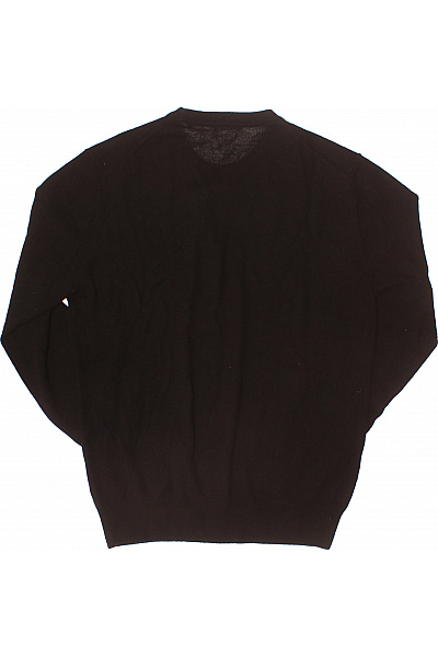 MAX TONSO CASHMERE Černý kašmírový svetr pánský hedvábný Vel. M | MAX TONSO CASHMERE | obrázek 3