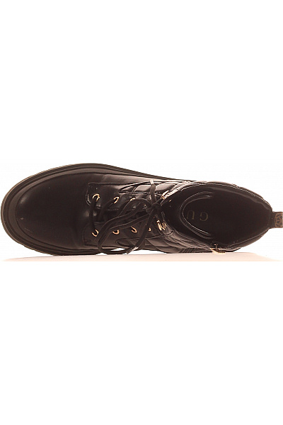 Guess Černé prošívané kotníkové boty šněrovací na platformě Vel. 40 | Guess | obrázek 2
