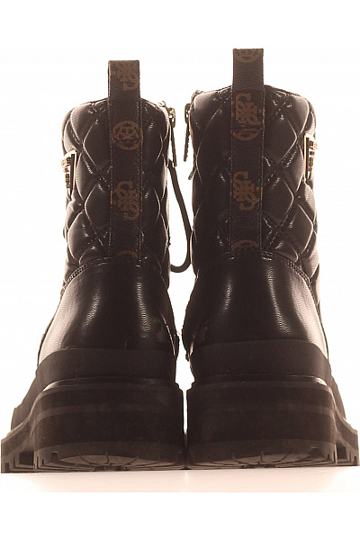Guess Černé prošívané kotníkové boty šněrovací na platformě Vel. 40 | Guess | obrázek 4