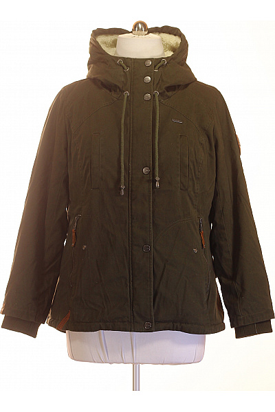 MARIKOO Dámská khaki parka s kapucí a beránkem Velikost 3XL | MARIKOO | obrázek 2