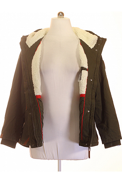 MARIKOO Dámská khaki parka s kapucí a beránkem Velikost 3XL | MARIKOO | obrázek 4