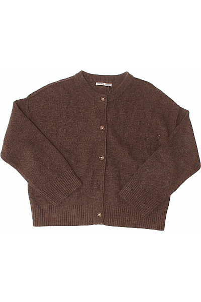 PULL&BEAR Hnědý Pletený Kardigan Na Knoflíky Vel. M