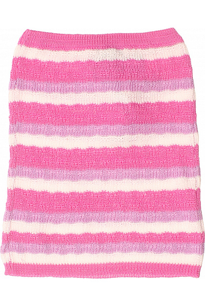 boohoo Dámská pruhovaná mini sukně s páskem růžová | boohoo | obrázek 3