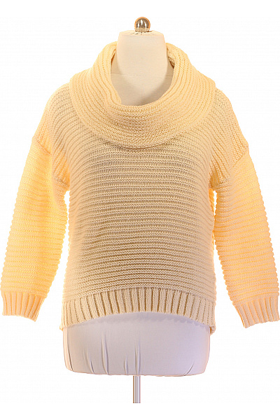 PULL&BEAR Béžový Pletený Pulovr S Rolákem Velikost Xs