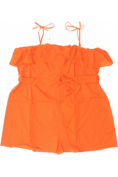 Boohoo Dámský Oranžový Overal Bez Rukávů