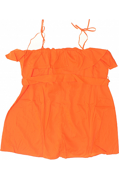 boohoo dámský oranžový overal bez rukávů | boohoo | obrázek 2