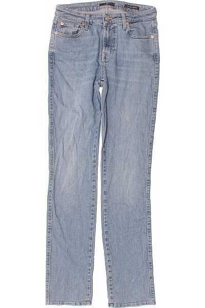 7 For All Mankind Dámské Džíny Modré Rovné S Kapsami Velikost 29