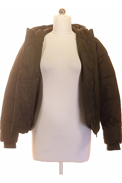 PIECES Dámská khaki prošívaná puffer bunda s kapucí Vel. EU M | PIECES | obrázek 3